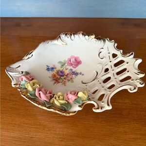 Vintage Dresden Serving or Trinket Dish